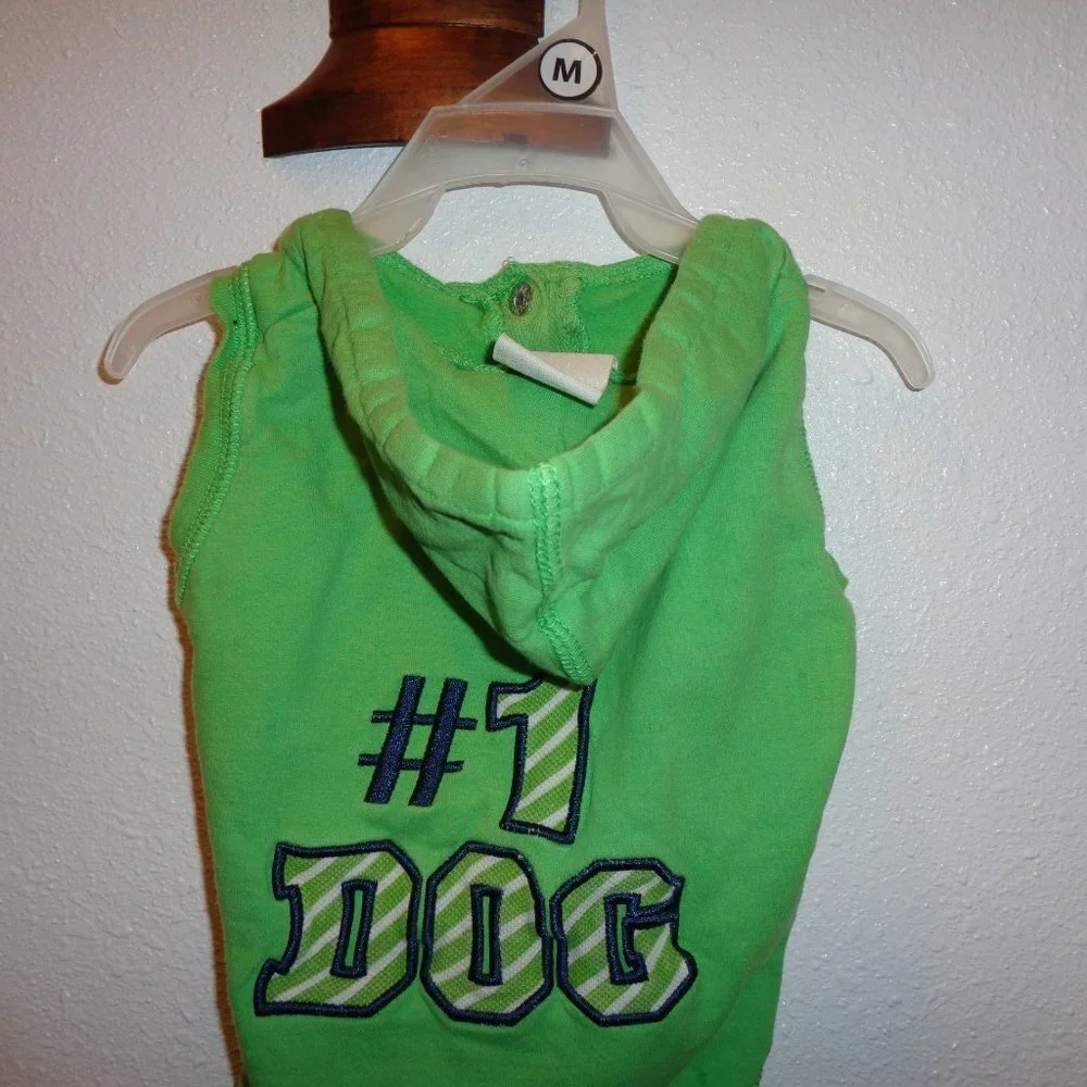 Martha Stewart Pets Green #1 Dog Hoodie Size Medium